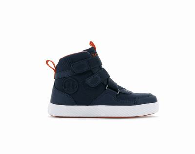 Zapatillas Palladium PALLASTREET MID ST Niños Indigo | Costa Rica-49120